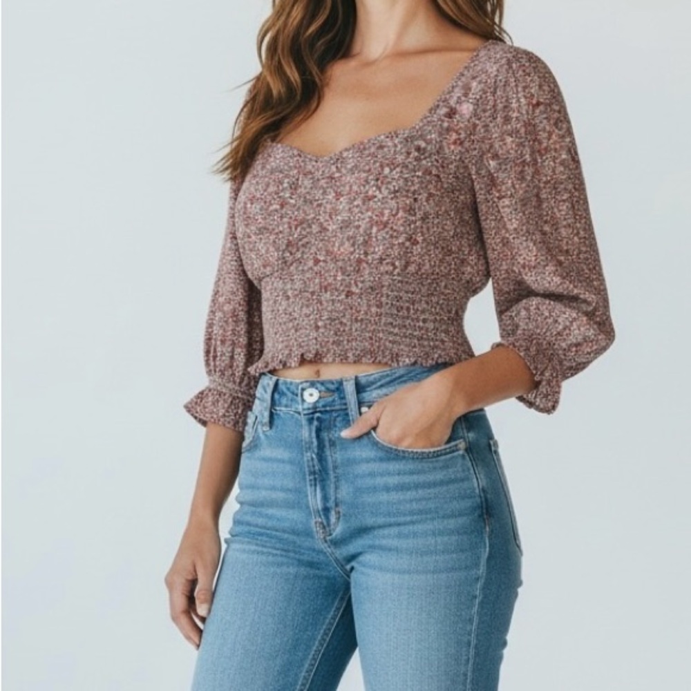 American Eagle Outfitters Multicolor Floral Blouse